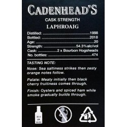 Laphroaig 1998 Cadenhead's 20 Year old Small Batch