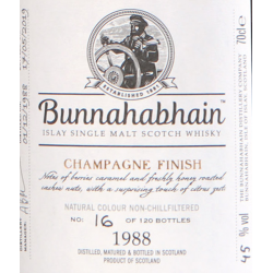 Bunnahabhain 1988 Champagne Finish