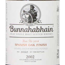 Bunnahabhain 2002 15 Year old Spanish Oak Finish - Feis Ile 2018