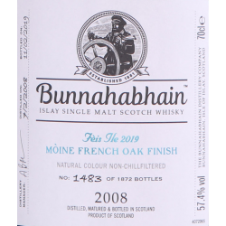 Bunnahabhain 2008 Moine French Oak Finish - Feis Ile 2019