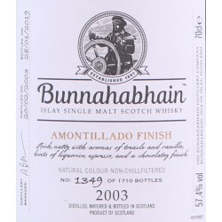 Bunnahabhain 2003 Amontillado Cask Finish