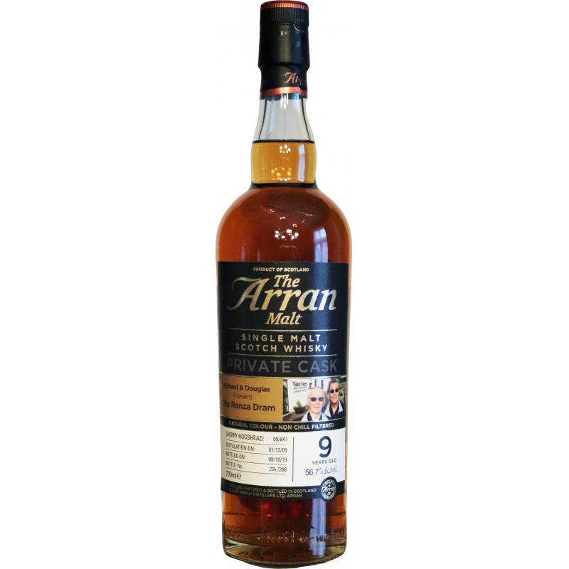 Arran 2009 9 Year old - Private Cask for the Ranza Dram