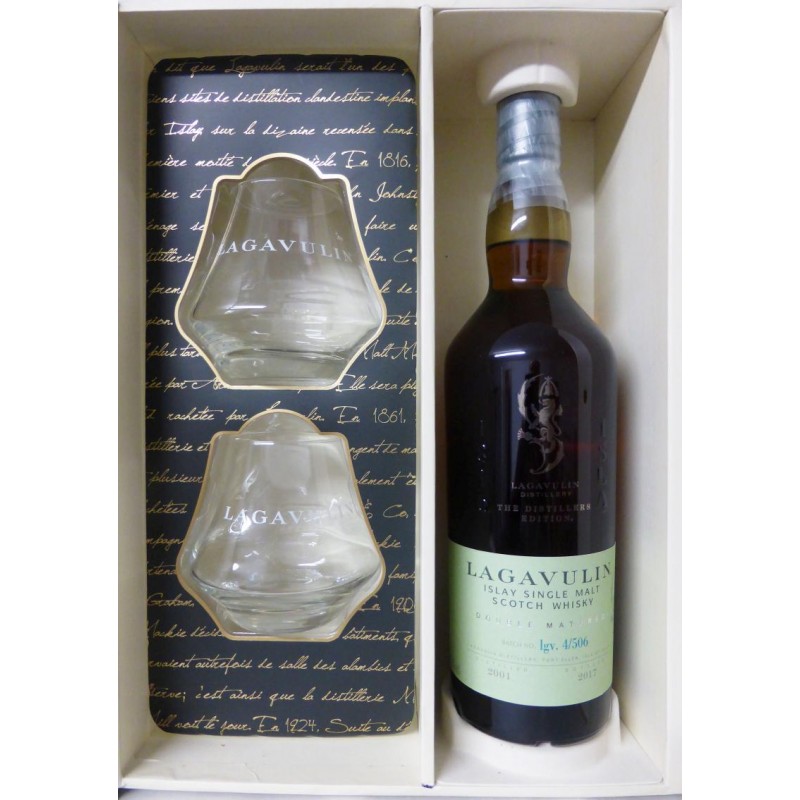 Lagavulin 2001 The Distillers Edition Batch 4/506 - giflt box with 2 glasses