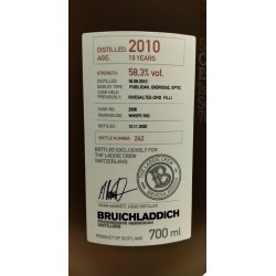 Bruichladdich 2010 Micro Provenance Series Rivesaltes 10 yo Cask#2306