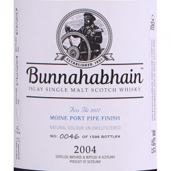 Bunnahabhain 2004 Moine Port Pipe Finish - Feis Ile 2017