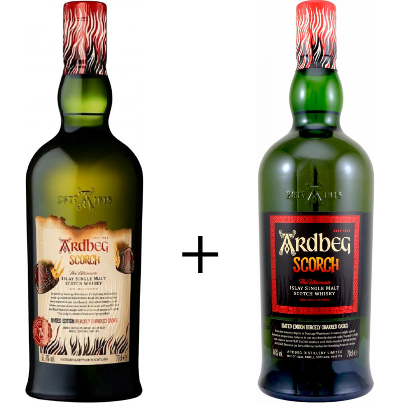 Ardbeg Scorch bundle : 1 x Scorch Committee Release & 1 x Scorch Limited Edition Feis Ile 2021