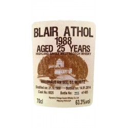 Blair Athol 1988 25 ans Signatory Vintage Cask #6925