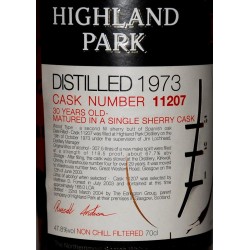 Highland Park 1973 30 ans Single Sherry Cask 11207