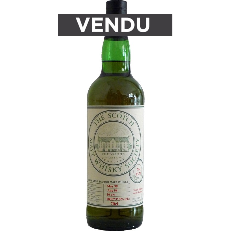 Ardbeg 1998 10 Year old - SMWS 33.70 Keith Richards Meets Socrates